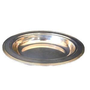Antique Deep Serving Tray Bowl Platter Sheffield Silver Plated Usa